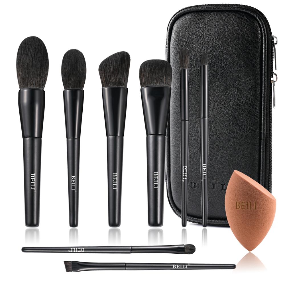  Synthetic Hair Professional Custom Logo Professional Portable Mini Travel make up Brush set